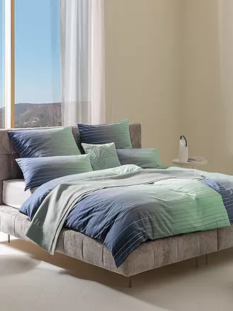 JOOP | Satin Bettwäsche 2x 70x90cm/200x200cm MOVE Aqua | 